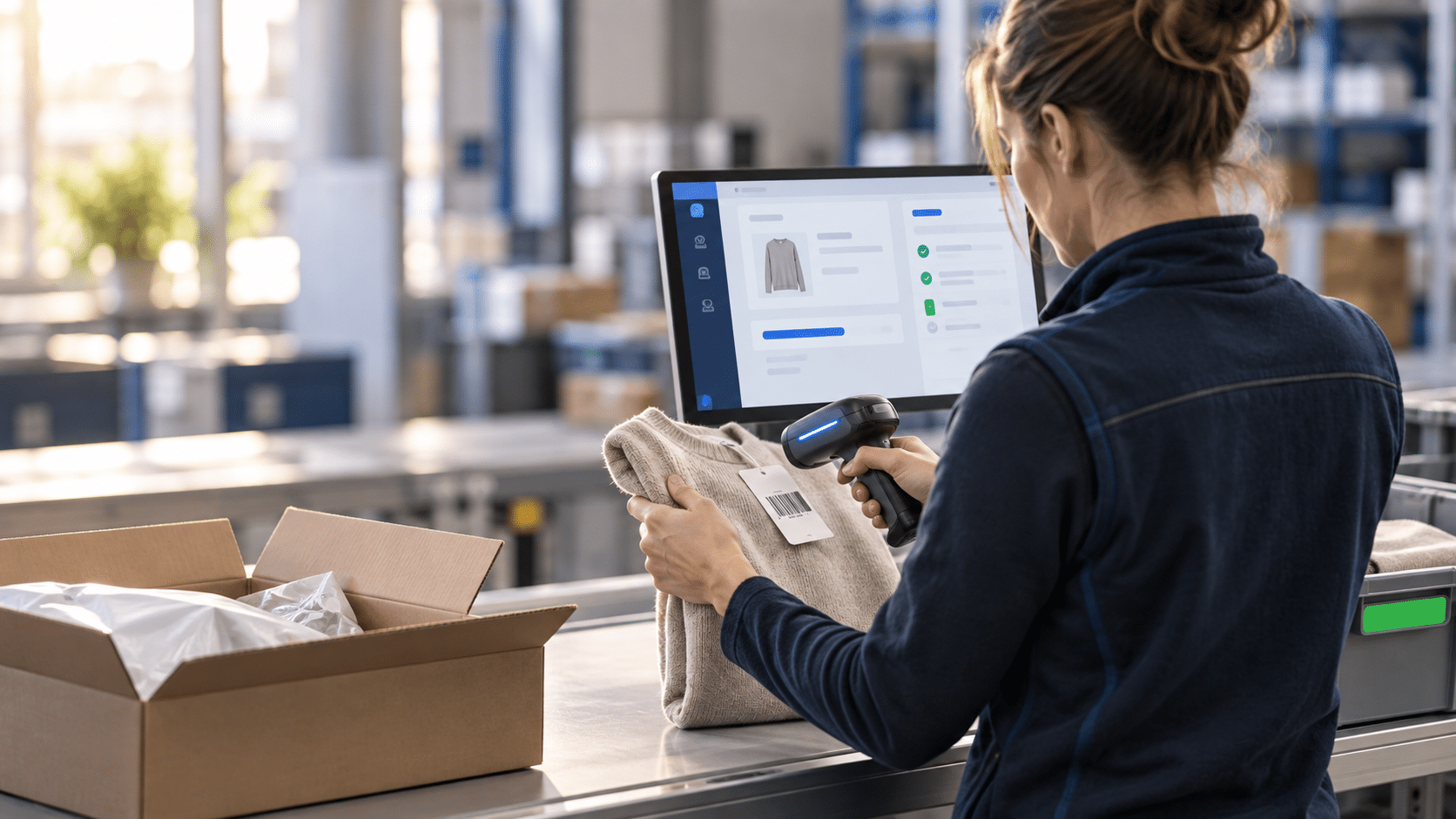 Rücksendung am modernen Packarbeitsplatz