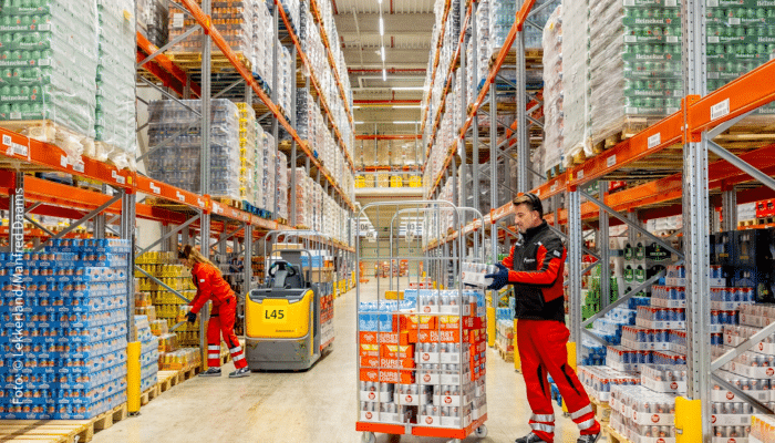 Lekkerland macht seine Logistikzentren fit für die Zukunft mit dem Warehouse Management System der proLogistik Group. Foto: © Lekkerland/Manfred Daams