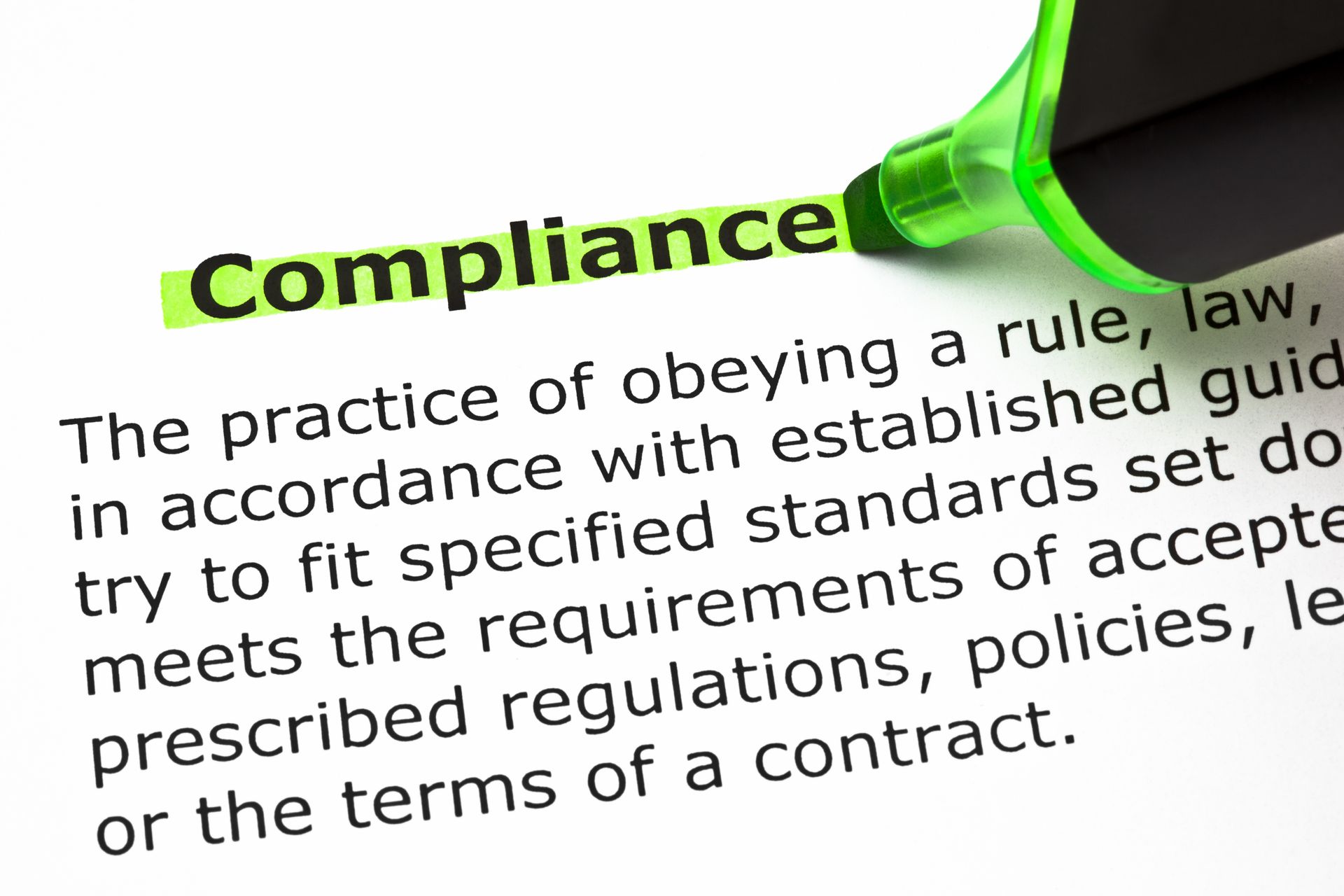 Logistik Lexikon Compliance Definition