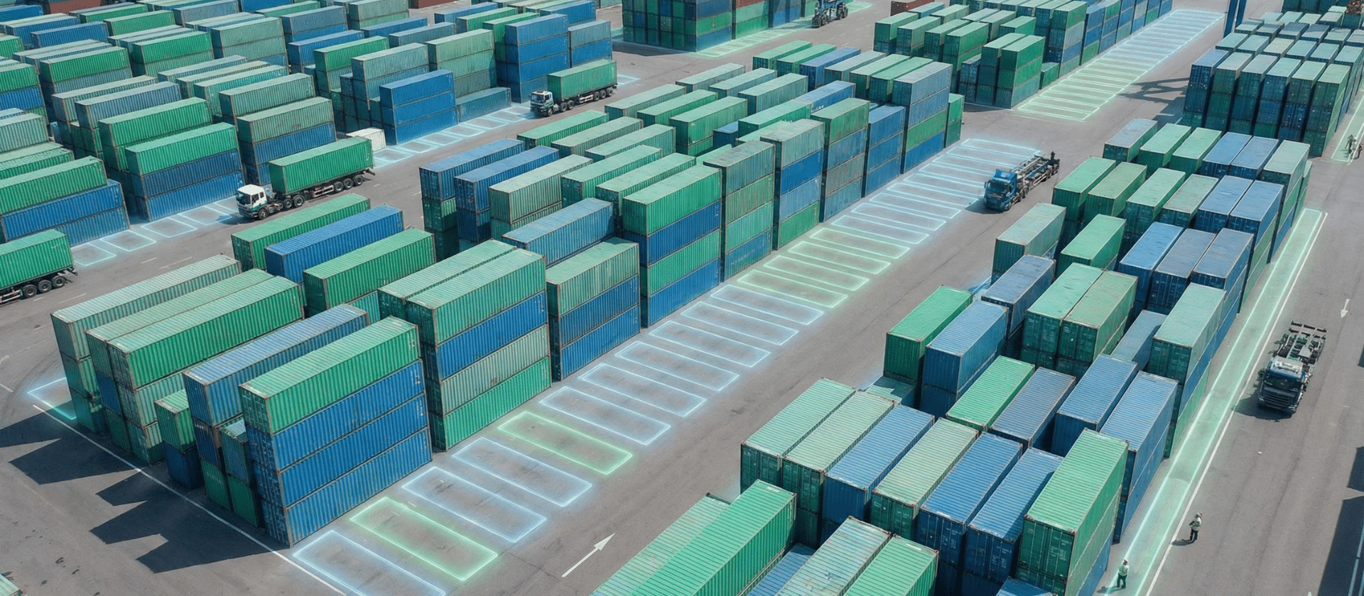 Intermodale Containerlogistik Headerbild